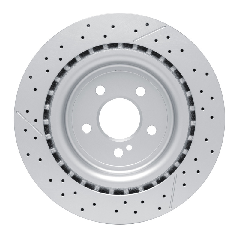 Mercedes-Benz GLA45 AMG Brake Rotor (1) - Rear - R1 Concepts - Drilled and Slotted - `12-`20